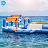 Grand Parc Aquatique Gonflable Flottant Personnalisable, Équipement de Loisirs Aquatiques à Obstacles, Aire de Jeux Aquatique Flottante pour Parc Marin