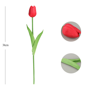 Tacto real de alta calidad pu tulipán decoración del hogar EVA sensación <span class=keywords><strong>calla</strong></span> para decoración de boda ramo de tulipán - Product Image 2