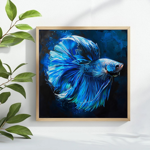 Pescado azul 40X40CM/15,74 pulgadas Kit <span class=keywords><strong>de</strong></span> <span class=keywords><strong>punto</strong></span> <span class=keywords><strong>de</strong></span> <span class=keywords><strong>cruz</strong></span> Diy 11CT/14CT bordado Eco-algodón hilo Kits <span class=keywords><strong>de</strong></span> <span class=keywords><strong>punto</strong></span> <span class=keywords><strong>de</strong></span> <span class=keywords><strong>cruz</strong></span> - Product Image 3