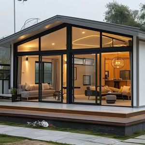 Invernadero de Aluminio y Vidrio Personalizado, Casa de Vidrio para Exteriores, Invernadero Turístico de Alta Eficiencia Energética, Casa de Vidrio para Exteriores de Alta Calidad - Product Image 1