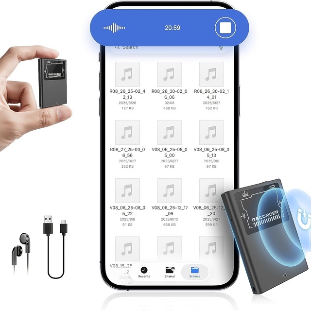 Magnetic Adsorption   Big Memory   Voice Activated   Small Size  Voice Recorder  Dictaphone