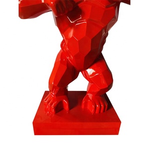 Gran oferta de escultura/estatua de King <span class=keywords><strong>Kong</strong></span> roja de 2 metros de alta calidad para Centro Comercial/tienda/Club/hogar/Hotel/Decoración de oficina - Product Image 5