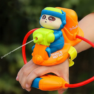Pistola de Agua de Plástico Mini, Superventas, con Correa para la Muñeca, Diseño de Dibujos Animados, Juguetes de Verano para Niños, Juego de Combate Acuático - Product Image 1