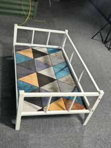 Cama para Mascotas de Lana Tamaño XL al por Mayor, Marco Resistente, Empaquetado Convenientemente en Cartón, Diseño Elevado de Fabricante Chino, Cama Refrescante para Mascotas - Product Image 5