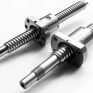 Long Life zero backlash Ball Screw Precision Threaded Rod Ballscrew for cnc lathe machinery