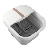 Baignoire de massage des pieds pliable avec rouleaux manuels, chauffage automatique, maintien au chaud, bassin de spa électrique filaire 110V/220V 50-60Hz, soulagement du stress