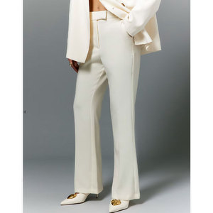 Pantalones Casuales Holgados y Rectos Personalizables para Mujer, Ropa de Verano de Secado Rápido, OEM ODM, con Presillas para Cinturón Ocultas Laterales - Product Image 5