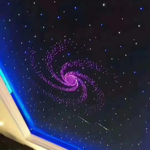 Panneau de plafond étoile à fibre optique <span class=keywords><strong>LED</strong></span>-scintillant et télécommande à changement de couleur pour le salon extérieur - Product Image 1