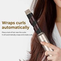 Sèche-cheveux brosse à air chaud en céramique 6 en 1 avec têtes interchangeables, outil de coiffage automatique pour boucler à gauche et à droite, lisser, 1000W