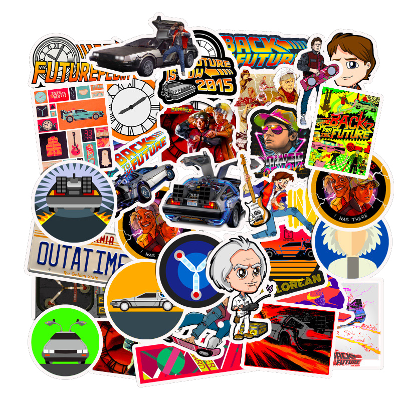 50Pcs Back To The Future Stickers