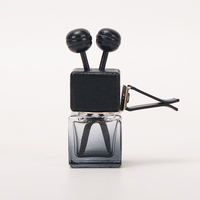 Bouteille en verre vide pour diffuseur de parfum de voiture, 8 ml, 10 ml, avec logo personnalisable, à suspendre, pour désodorisant de voiture, vente en gros