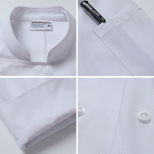 Abrigos de chef afilados Uniformes de restaurante y bar Camisa Chaquetas de manga corta Uniforme de cocina impermeable Chef - Product Image 4