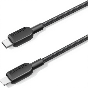 สายเคเบิล ANKER 310 USB-C เป็น <span class=keywords><strong>Lightning</strong></span> ได้รับการรับรอง MFi สำหรับ <span class=keywords><strong>iPhone</strong></span> <span class=keywords><strong>14</strong></span> ซีรีส์ รองรับการชาร์จเร็วและการถ่ายโอนข้อมูล รุ่น A81A5 A81A6 - Product Image 1