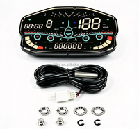 Harga Pabrik Terlaris Speedometer Digital Motor 12V Pengukur Jarak Tempuh Pengukur Bahan Bakar Cocok untuk Ducati
