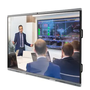 LONTON, alta calidad, 65 ", tablero inteligente multitáctil infrarrojo, Pizarra Interactiva, pantalla táctil interactiva para la oficina escolar