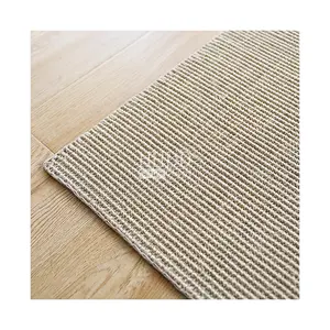 100% 天然剑麻地毯地垫批发天然剑麻区域地毯2-3米地毯，带棉结边