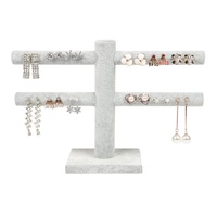 CHOISIR Bijoux Présentoir Colliers Bracelets Boucles D'oreilles Organisateur T Forme Grand Support De Table Avec Plateau