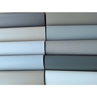 Maßgefertigte 200 Mikron Einfarbige PVC-Möbelfolien Modernes Design Rolle Dekorative Wasserdichte Soft-Touch-Folie für Innenräume Fenster Türen