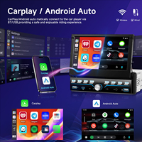 Lecteur MP5 universel pour voiture 7 pouces, écran tactile, navigation intégrée, CarPlay, image inversée, tout en un