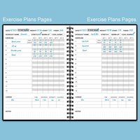 Agenda personnalisé en spirale rose, Journal de Fitness pour femmes, agenda pour la perte de poids