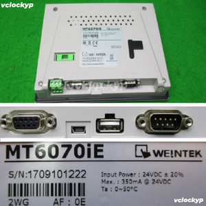 [ใหม่ ชนิดอื่น] WEiNTEK / MT6070iE / หน้าจอสัมผัส, DC24V, ไม่มีหมุดยึด - Product Image 3