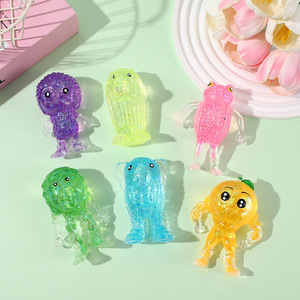 ของเล่นบีบตุ๊กตาการ์ตูนตัวเล็ก บรรเทาความเครียด บอลบีบคลายเครียด ของเล่นบีบช้าคืนรูป ช่วยผ่อนคลาย - Product Image 1