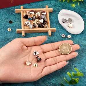 Magibeads Sets Bear Leather Rivets Kit Cute Alloy <b>Purse</b> Screws Back Buttons Decorative Rivets Tightener Metal Buckle Studs For C - Product Image 2