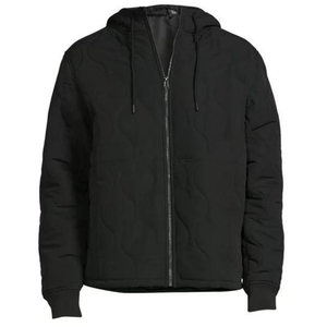 Chaqueta Acolchada Clásica con Patrón Acolchado para Hombre, Chaqueta Acolchada de Algodón Grueso y Cálido con Capucha, Personalizada al por Mayor, de Tela de Poliéster - Product Image 6