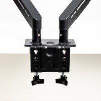 Supporto Ergonomico Regolabile per Doppio Monitor Verticale, Inclinabile/Girevole/Rotante, Peso Massimo 19,8 Libbre, VESA 75/100mm
