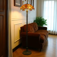 Agate pastorale moderne de style américain LED E26 pour salle à manger chambre à coucher salon café maison d'hôtes verre debout chevet