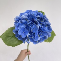 Bunga Hydrangea PU Buatan HGA Grosir, Bunga Hydrangea Palsu Realistis untuk Dekorasi Rumah, Kantor, dan Centerpiece Resepsi Pernikahan