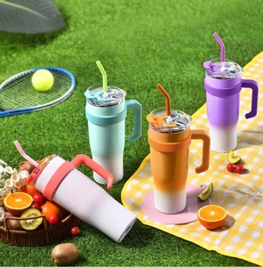 Tùy Chỉnh 40Oz Đôi Tường Thép Không Gỉ Cốc Xách Tay Trà Phích Cup Gradient Sơn Chân Không Cách Nhiệt Xe Cốc Cho Quà Tặng - Product Image 1