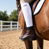Chaussettes d'équitation techniques en maille renforcée respirante et anti-humidité avec logo personnalisé