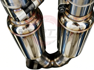 ท่อไอเสียด้านหลังแบบ SS304ของกระแสน้ำวนสำหรับ E90 M3 V8 E93ระบบ4.0L แบบเหวี่ยงพร้อมชุดหัวเชื่อมท่อ X ประสิทธิภาพสูง - Product Image 6