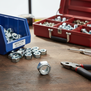 Scatola da 500 Pezzi Dadi D/SEG. INSERTO/NYLON 1/4-20 WESTON ZK-03012 - Product Image 3