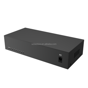 สวิตช์เครือข่ายอีเธอร์เน็ต 8 พอร์ต แบบโลหะ 10/100Mbps ฮับเครือข่าย - Product Image 2