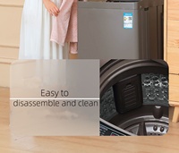 Lave-linge domestique entièrement automatique à chargement par le haut avec séchage intégré et désinfection par lumière bleue