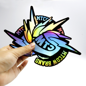 Chất lượng cao tùy chỉnh logo sticker tự dính in kỹ thuật số không thấm nước PVC Vinyl tại chỗ UV lớn lên chết Cắt nhãn dán - Product Image 3