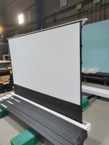 Écran de <span class=keywords><strong>projection</strong></span> électrique sans fil HD 4K UST ALR, <span class=keywords><strong>toile</strong></span> de <span class=keywords><strong>projection</strong></span> électrique relevable au sol avec télécommande pour salon - Product Image 5