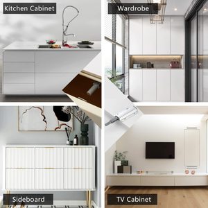 Jinrongda phần cứng cảm ứng từ đẩy mở Báo Chí khóa tủ bếp cửa từ đẩy để mở cửa bắt - Product Image 6