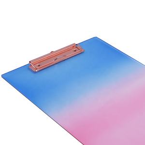 Custom doppio Storage A4 acrilico <span class=keywords><strong>appunti</strong></span> colorato all'ingrosso di plastica lettera Pad scuola forniture <span class=keywords><strong>per</strong></span> ufficio produttore di <span class=keywords><strong>appunti</strong></span> - Product Image 2