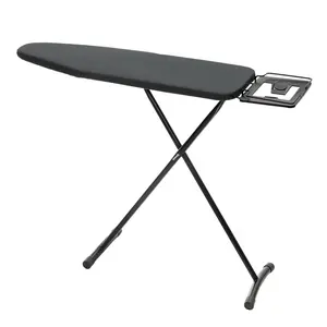 Clothes Ironing Board Compact Foldable Standard Size Adjustable Height With Foam Pad Cotton Cover