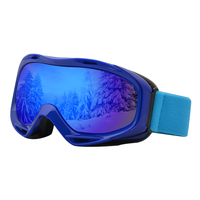 Lunettes de ski UV couleur arc-en-ciel, Anti-buée, pour neige, lunettes de sécurité, de snowboard, roses