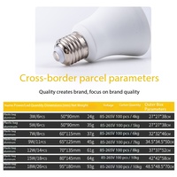 Ampoule LED Stellight 3W 5W 7W 9W 12W 15W 18W à économie d'énergie, UV, en plastique, SMD, AC 220V, E27, 3000K, blanc chaud, 1000 lumens