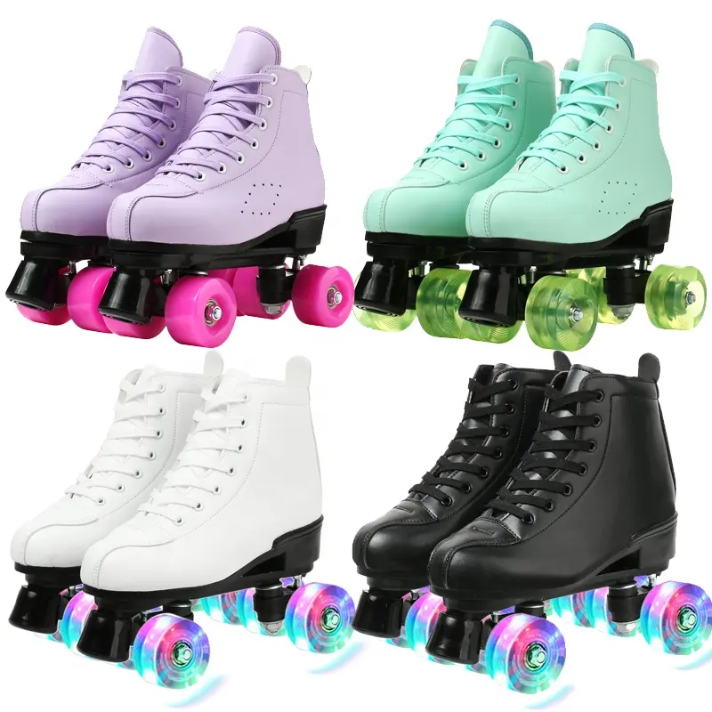 Fabrik preis Großhandel klassische Rollschuhe für Outdoor-Sportspiele PU Flash Roller Skates