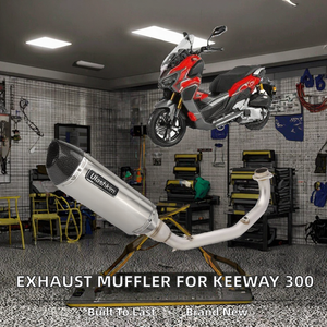 ULASHKIM Nuevo Silenciador de Escape para Motocicleta Keeway Visete 300 <span class=keywords><strong>XDV</strong></span> 2023 - Modificación/Actualización - Product Image 4