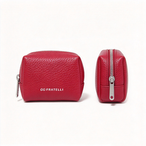 Pink Faux Leather Cosmetic Pouch, Portable Travel Makeup <b>Bag</b> With <b>Zipper</b> For Daily <b>Storage</b> - Product Image 3