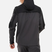 Veste softshell d'extérieur personnalisée, imperméable, coupe-vent, légère, avec fermeture éclair, pour homme, broderie imprimée