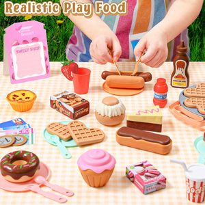 66 pz giochi da interni e giochi per interni giochi <span class=keywords><strong>di</strong></span> cucina e cibo giocattoli dolci negozio <span class=keywords><strong>di</strong></span> giochi con cibo per bambini - Product Image 6