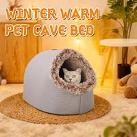 Couverture d'hiver épaissie pour animaux de compagnie, lit chauffant pour chat, tapis de couchage pour chat, couverture chauffante pour un sommeil profond, maison pour chat